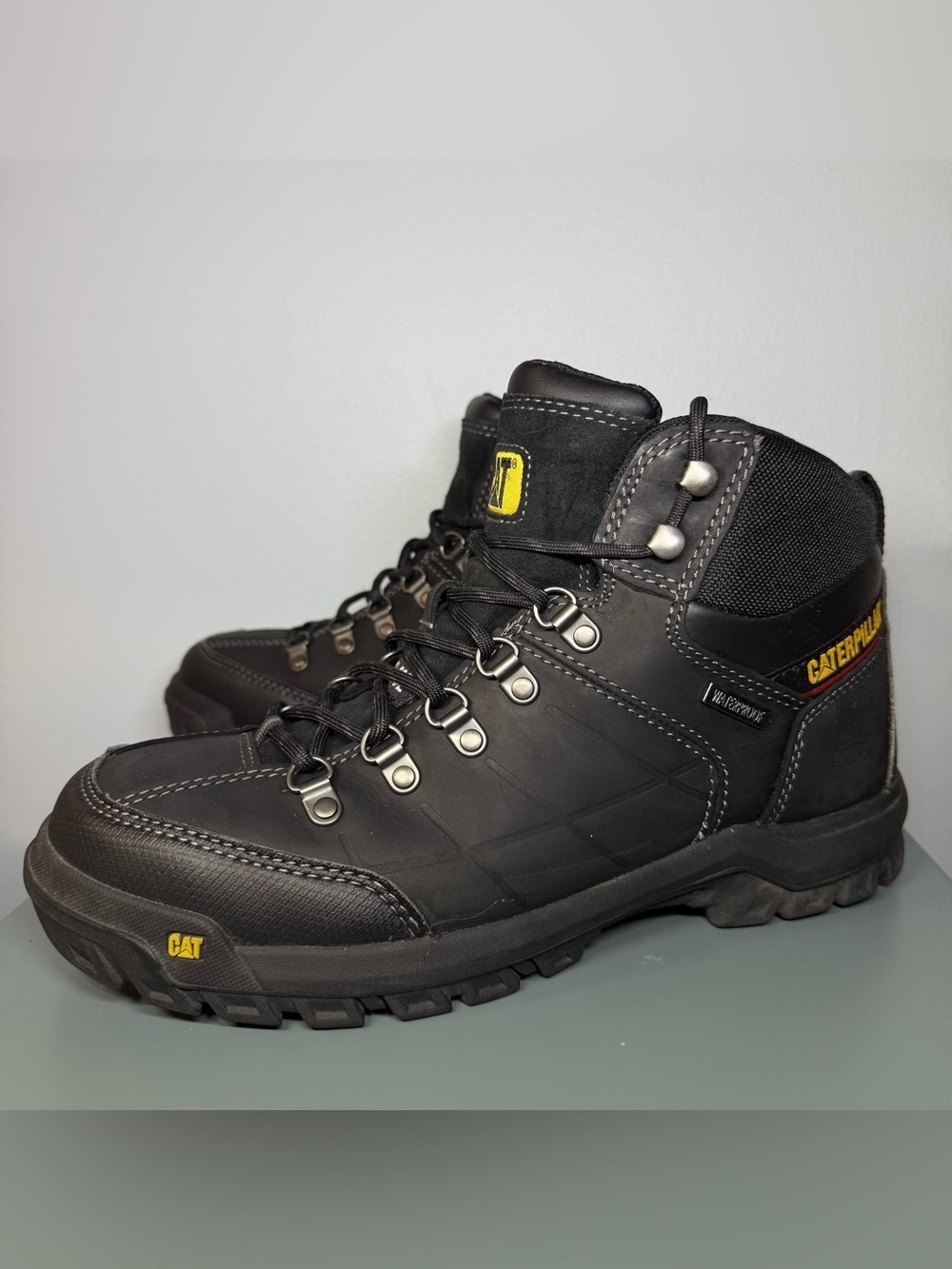 CAT Caterpillar Waterproof Steel Toe Work Boots - Picture 2 of 8